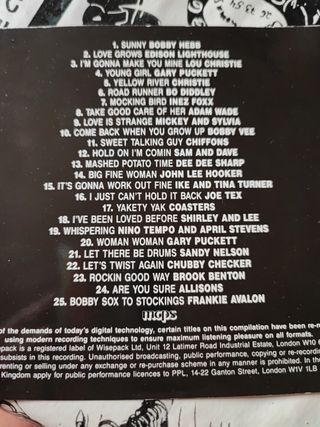 Recopilatorio de los 60s ROCK 4cds ERA