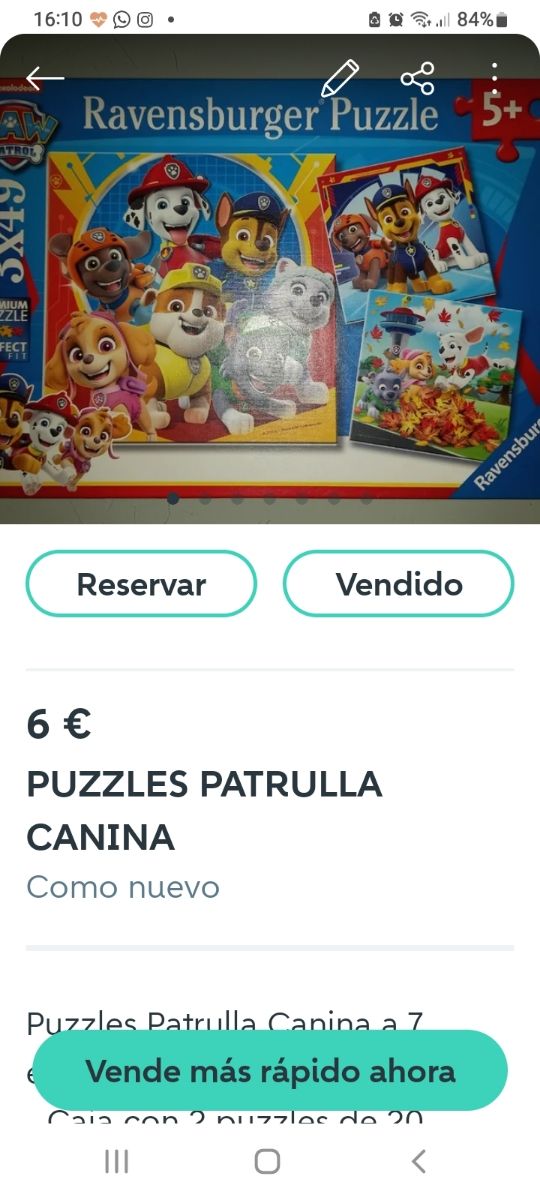 OPORTUNIDAD: MALETIN 4 Puzzles Buscando a Dory