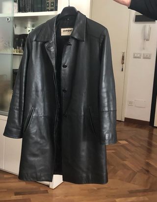 Giaccone in pelle donna