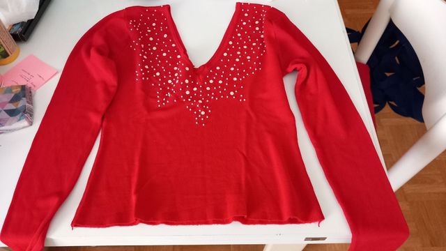 maglioncino rosso primaverile