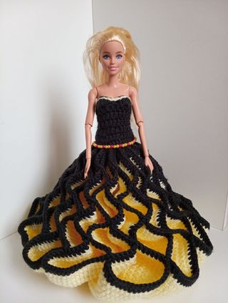 Vestidos de discount barbie a crochet