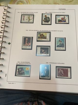 Hojas filabo 1996 al 1998