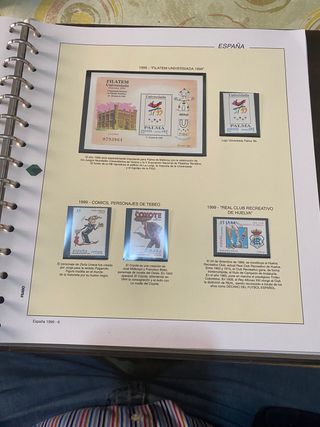 Hojas filabo 1996 al 1998