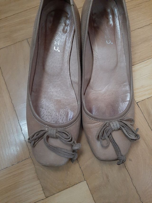 Zapatos piel cuña, 37