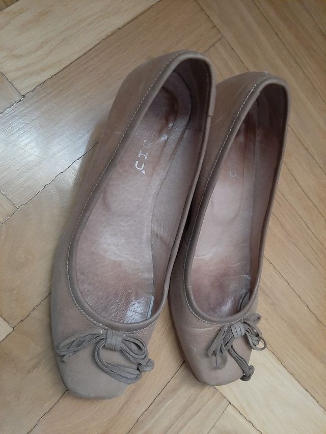 Zapatos piel cuña, 37