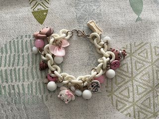 Braccialetto con cani cagnolini fimo bijoux