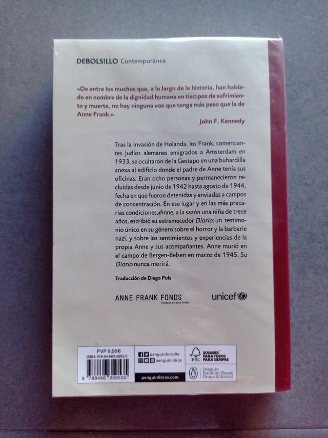 Libro Anne Frank