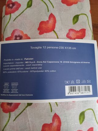 Tovaglia Fantasy 12 persone