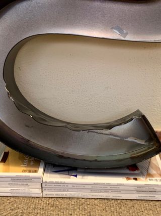 Decoración.Letra metálica 65 cm grande.Vintage.