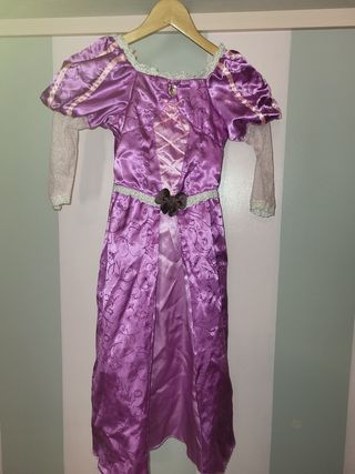 Rapunzel Disfraz Reversible Princesas Disney Carrito De Bella Y