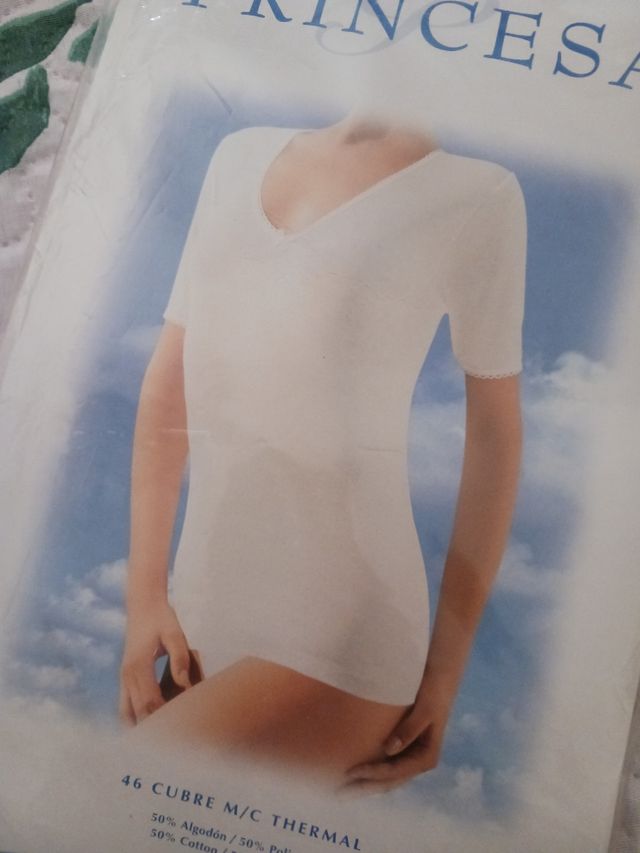 camiseta mujer manga corta princesa  talla G