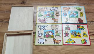 Puzzles de madera con caja 
