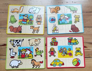 Puzzles de madera con caja 
