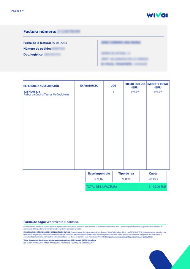 Robot de cocina MyCook Next con conexión Wifi