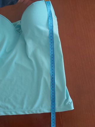 E036-Top marca Steffy sas-zac azul turquesa