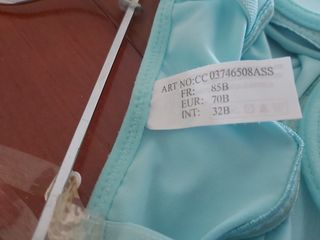 E036-Top marca Steffy sas-zac azul turquesa