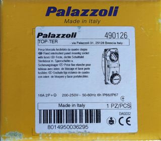 Presa bloccata fusibilata da quadro stagna Palazzo