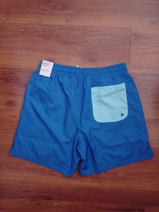 Pantalon Corto Nike Azul y Blanco Bañador