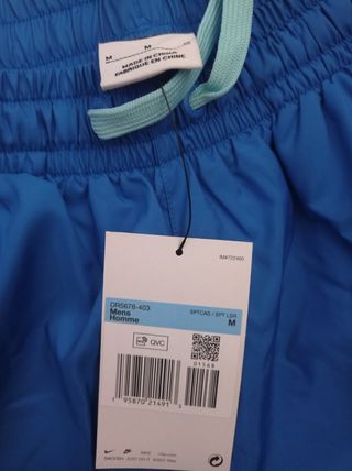 Pantalon Corto Nike Azul y Blanco Bañador