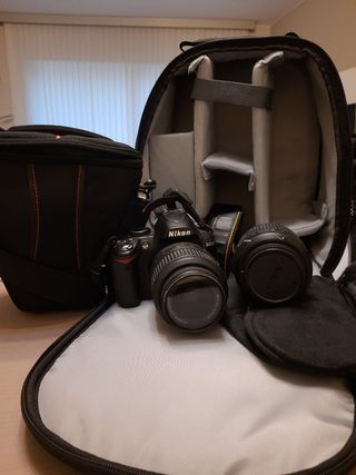 cámara nikon D3000+ objetivos