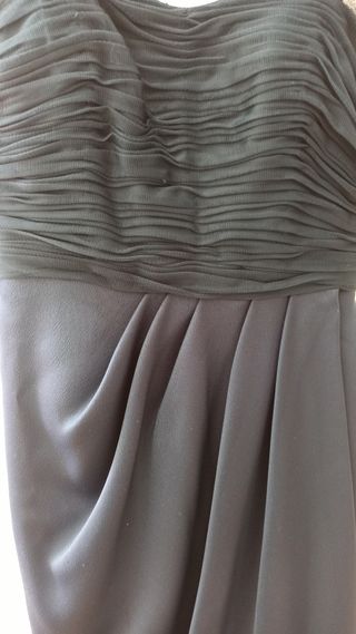 Vestido de fiesta azul noche Adolfo Domínguez Cost