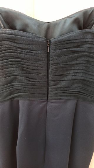 Vestido de fiesta azul noche Adolfo Domínguez Cost