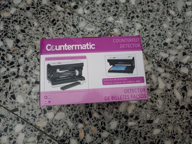 lampara uv detector billetes y documentos falsos