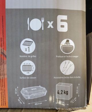 barbacoa al carbón de mesa