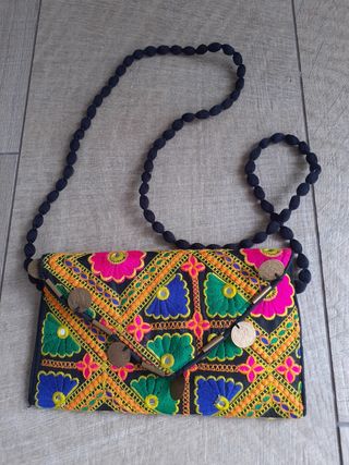 Bolso cartera tela