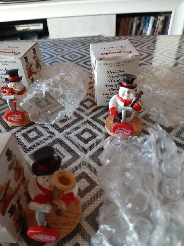 orquesta de muñecos de nieve de Coca-Cola