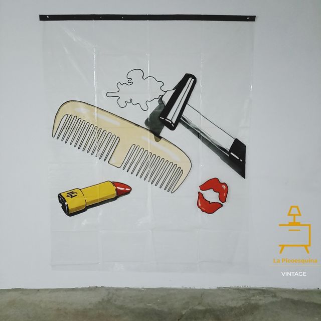 Cortina baño a estrenar años 80/90 