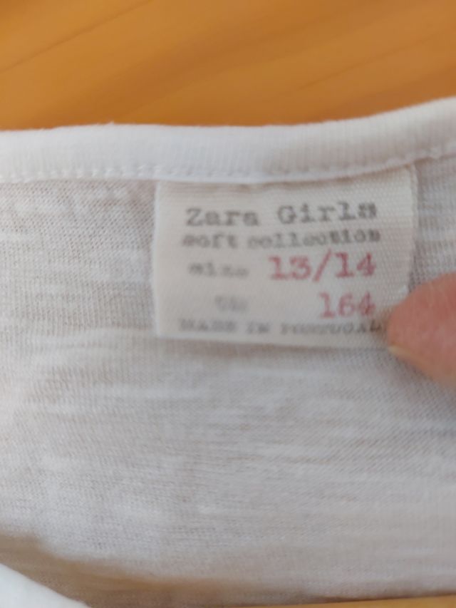 Camiseta chica, talla 13-14