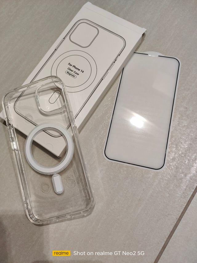 Cover + pellicola vetro temperato per iphone