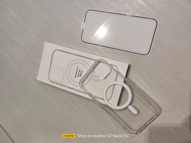 Cover + pellicola vetro temperato per iPhone