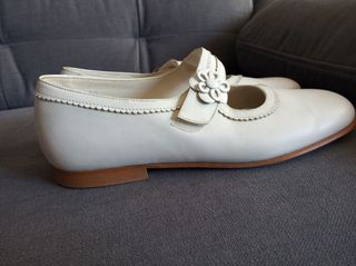 Zapatos de Comunión Niña Blancos n°39 de Piel