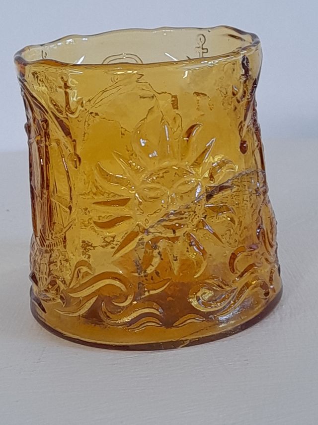 Set Caraffa +Bicchieri Made Italy Vetro Art Glass