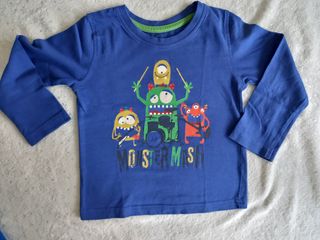 Lote 5 camisetas manga larga 18-24 meses