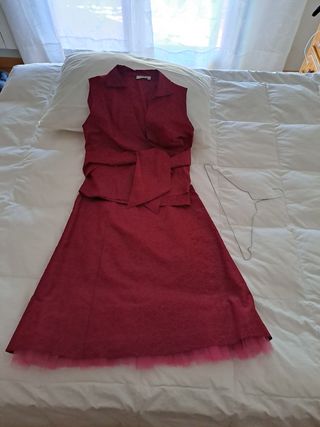 Conjunto falda y blusa