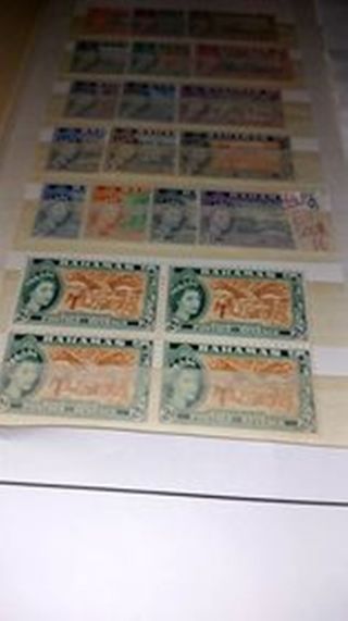 (nu185/186)BAHAMAS DEFINITIVE 1964/1965