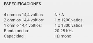 subwoofer + amplificador