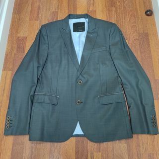 Traje Zara Gris oscuro Slim