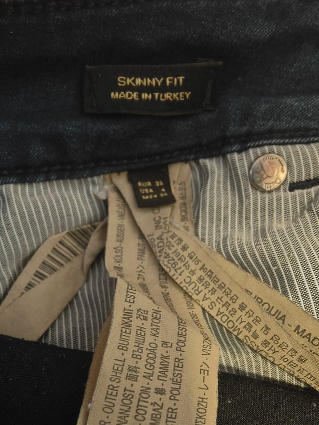 Tejano Dean Azul Oscuro Skinny Fit