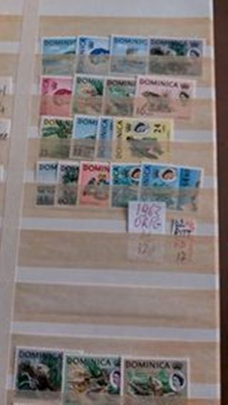 (nu249/253)DOMINICA     DEFINITIVE 1963/1981