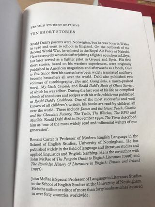 Ten Short Stories - Roald Dahal