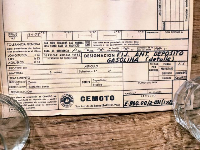planos originales despiece piezas bultaco 30x20