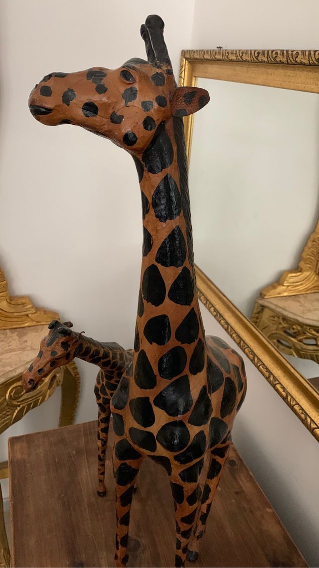 Giraffe in cuoio vintage 