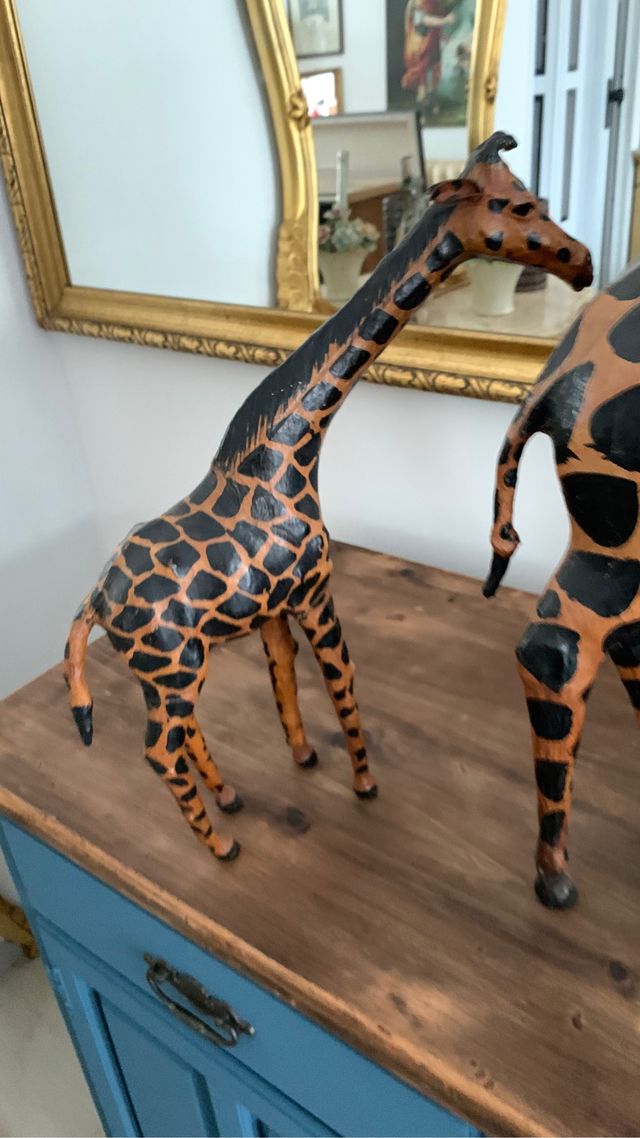 Giraffe in cuoio vintage 