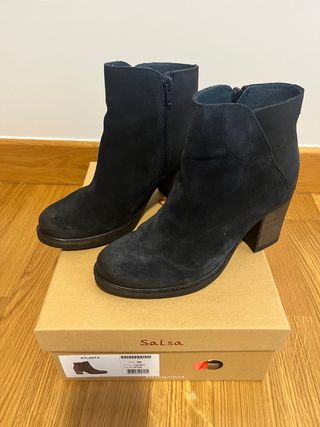 Botín azul marino Salsa