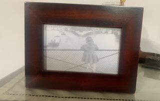 caja de madera de álbum de fotos