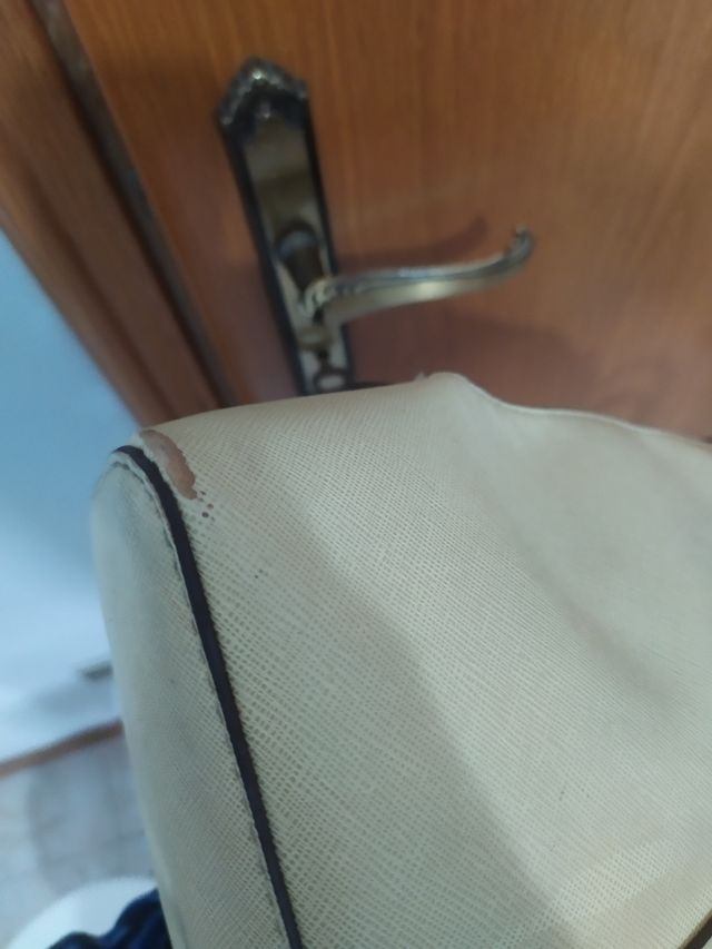 Borsa roccobarocco beige a mano